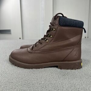 Nautica Alameda Combat Chukka Boots Men 11 Brown Lace Up Casual Comfort